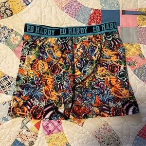 Ed Hardy Performance Boxer Briefs Size Medium